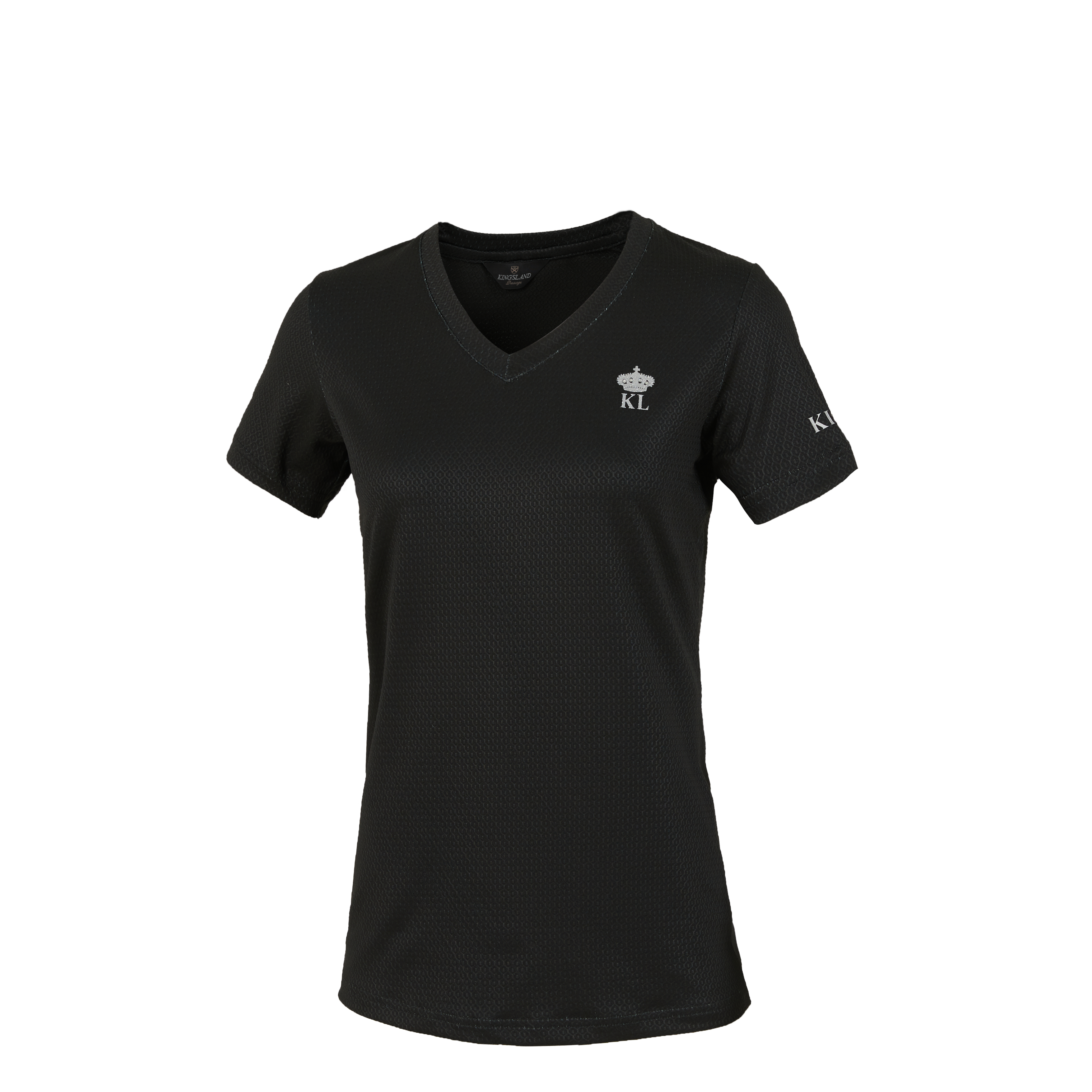Kingsland KLdayana Damen-T-Shirt mit V-Ausschnitt, Black